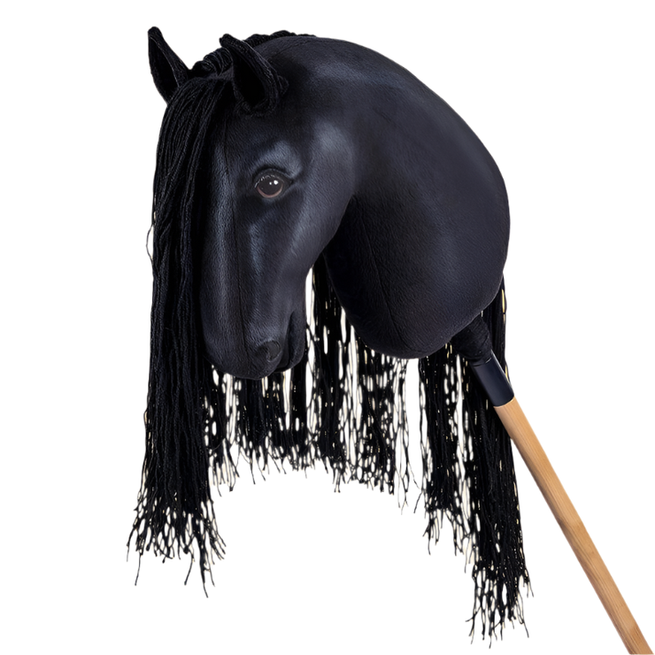 "Black beauty" Cheval bâton Frison - XL Dressage