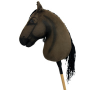 A dark brown XL size dressage hobby horse from HUMMA