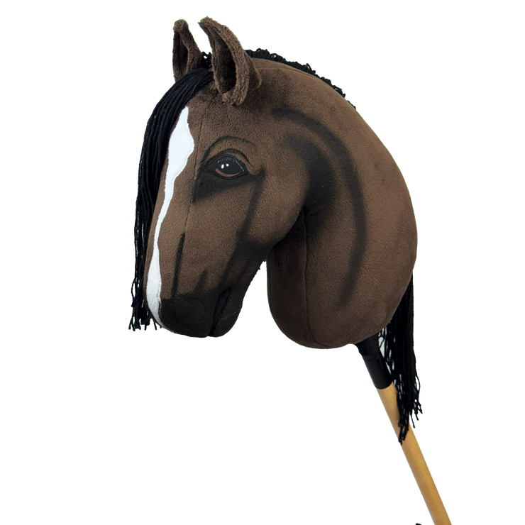 a dark brown XL size hobby horse from HUMMA