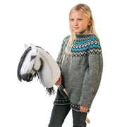 Luna hobby horse with a girl for sale