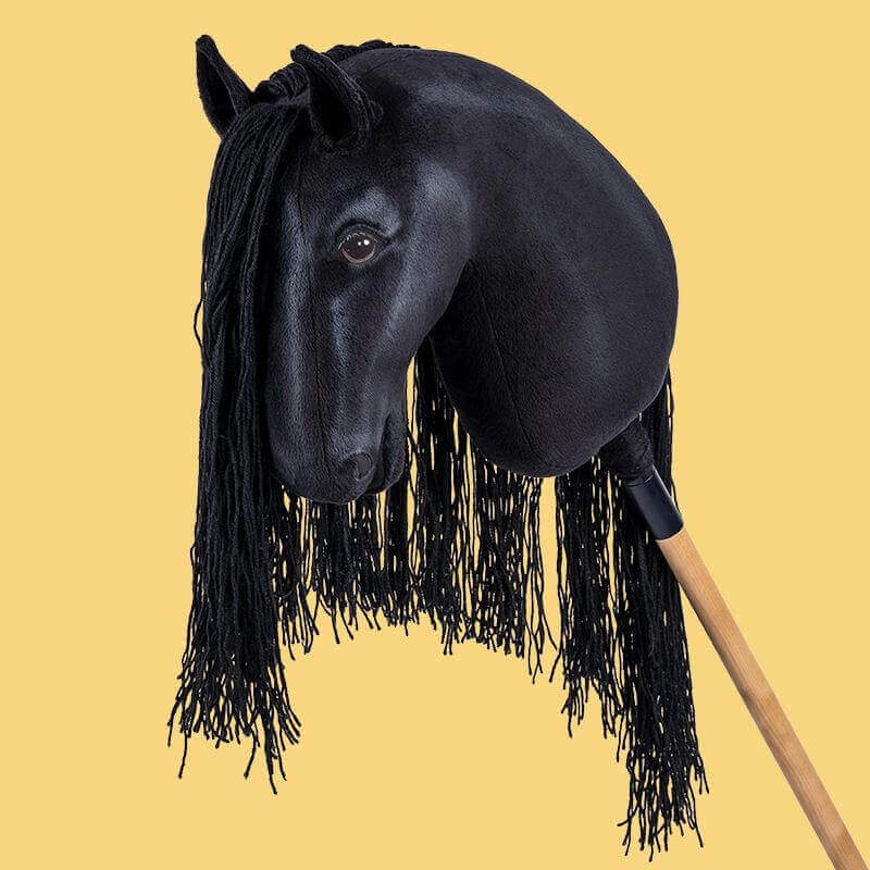All Black Hobby Horse stick Horse. Top Quality With Removable