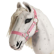 Halter for PRO hobby horses Size: M, L, XL Color: Pink on horse