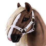Halter for PRO hobby horses Size: M, L, XL Color: White, on horse